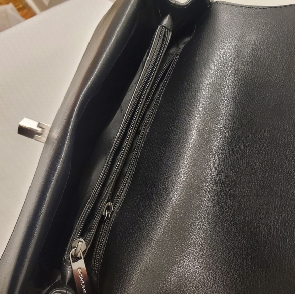 Michael Kors "KINSLEY" Black Leather Satchel, Business, Stylish, Chic - Picture 7 of 12